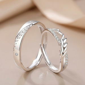 Nhẫn cưới bạc cao cấp